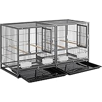 Yaheetech Kooi vogelvolière vogelkooi vogelhuisje dierenkooi met