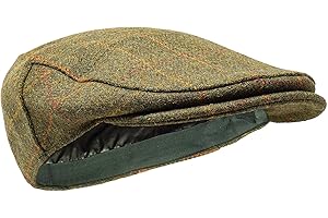 Borges & Scott Woodsman płaska czapka - w pełni wodoodporna - Yorkshire Tweed - 100% wełna na zewnątrz