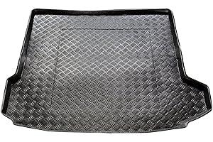 M MOTOS Mata bagażnikowa z PE pasuje do Mazda CX-9 2007-2015 Zwiększ komfort podróży dzięki wytrzymałej macie bagażnikowej - mata do bagażnika na każdą pogodę, ochrona przed zabrudzeniami