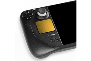 EasySkinz® Satin CHROME Steam Deck Touch Enhancer Skins and Wraps - Add Grip, Unique Style, Tactile Feedback and Protection for Steam Decks' Trackpads! (Gold)