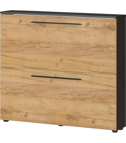 Jutzler Open Kast met Legplanken Eiken / Zwart kopen bij