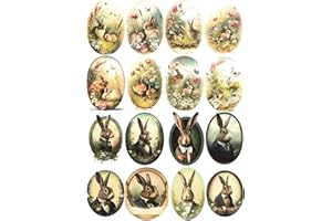 Josys Bastelmärchen Reispapier A4 Strohseide Decoupage Ostern Ostereier Blumen Hasen RE1684