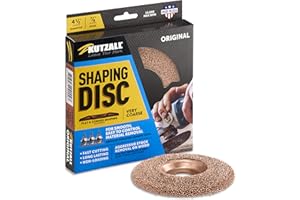 Kutzall Disque de Façonnage Original - Très Grossière, 114.3mm Dia. X 22.2mm Foret - Accessoire pour Travail du Bois pour Outils DeWalt, Bosch, Milwaukee. Carbure de Tungstène Abrasif, SD412O550