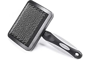 CHRIST GMBH Brosse pour Laine de Mouton de Werner Christ – Peigne pour enlever la saleté des Peaux de Mouton et des Articles en Peau d’Agneau et Laine, Brosse d'entretien pour Fourrure en Rouge, Taille Unique