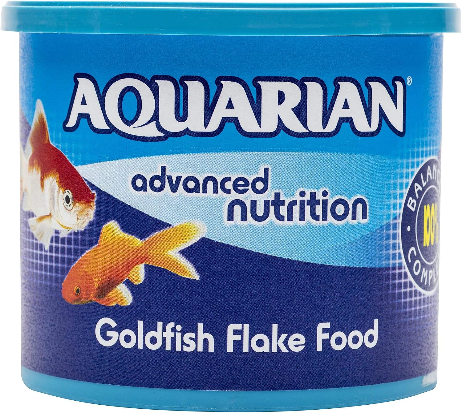AQUARIAN Complete Nutrition, Aquarium Goldfish Food, Flakes Also Suitable for Small Pond Fish, 200 g Container