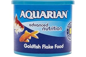 AQUARIAN Complete Nutrition, Aquarium Goldfish Food, Flakes Also Suitable for Small Pond Fish, 200 g Container