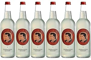 ‎THOMAS HENRY Thomas Henry Spicy Ginger Beer – Surprisingly Sharp – (6 x 0.75 L Glass MW) Set of 6 Ginger Lemonade for Mixing Your Long Drinks and Cocktails such as Moscow Mule with Vodka & Co.