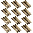 LAPO 5 Inch x 12 Gauge Premium Stainless Steel Door Butt Hinges for Cabinets, Soft Movement Kabza for Wardrobe and Cabinet Doors – (Pack of 12, Antique Finish)