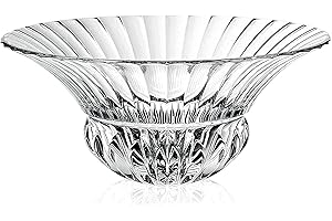 RCR Crystal Adagio Glass Centrepiece Fruit Bowl - 348mm Diameter