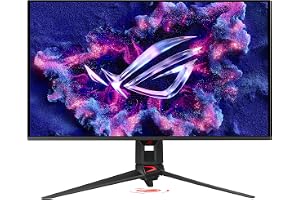 ASUS ROG Swift OLED PG32UCDM Gen 3 32" 4K UHD QD-OLED Gaming Monitor, 240Hz, 0.03ms GTG, G-SYNC Compatible, FreeSync Premium Pro, HDMI 2.1, DisplayPort 1.4, USB-C 90W - Black