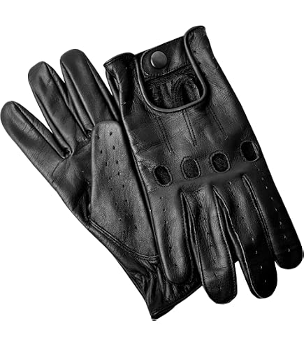 Guanti Da Guida Classici Uomo Pelle Agnello Morbida Marrone Scuro - Swift Wear - Foto 2