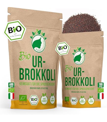 Semi Di Broccoli Bio Per Germogli - 500g, Senza Additivi, Confezione Biodegradabile - Foto 2