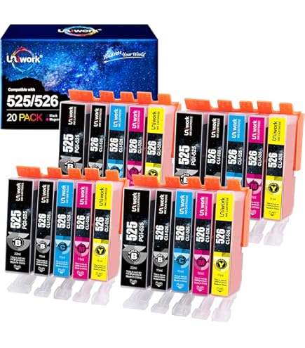 PGI-525XL CLI-526XL Cartouches D'Encre Compatibles Pour Canon 526 525