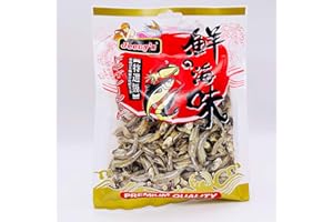 THAIFOODONLINE Ikan Bilis Medium Dried Anchovies with Head On for Snacking, Cooking, Side Dishes 100g by Jeeny's