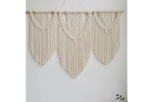 HIBISAWS Makramee Wandbehang Kunst gewebte Tapisserie boho deko Chic Home Decor Apartment Schlafsaal Raumdekoration,110cm (W) x 82cm (H),balkon deko, wanddeko boho (set A)
