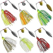 Esche Da Pesca Spinnerbait - Set Di 6 Per Luccio, Persico E Trota - Foto 3