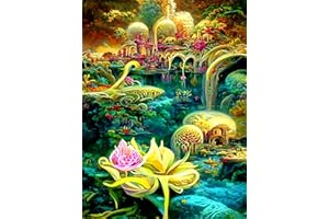 SMYJDMM Diamond Painting, Elfenreich Diamant Painting Bilder, DIY Diamant Kits Erwachsene Full Malen nach Zahlen, für Wohnzimmer Schlafzimmer Büro Wand Décor 30x40cm