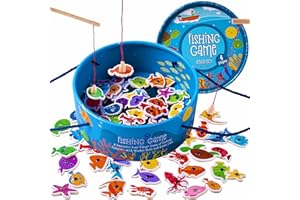 Jaques of London Magnetic Fishing Game | Educational Toy for Toddlers Age 3–5 | Wooden Catch & Count Game for Boys & Girls