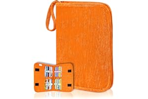 ANNMORE Album kolekcjonerski na karty Tigermedia, torba do przechowywania dzikich kart, do transportu i porządkowania do 20 kart, przenośny, pomarańczowy