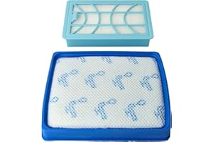 vhbw Lot de filtres compatible avec Philips PowerPro Expert FC9742/09, FC9743/09, FC9744/09, FC9745/09, FC9746/09 aspirateur - 2x Filtres de rechange