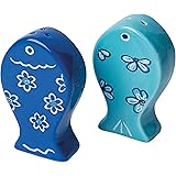 Excelsa Ocean Schale – Keramik, Handbemalt, Weiß/hellblau, 17 Cm Durchmesser, Spülmaschinen- & Mikrowellengeeignet