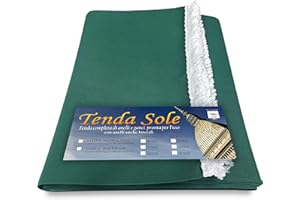 Tex family TENDA SOLE DA ESTERNO GIARDINO BALCONE UNITO VERDE confezionata LARGA 2 METRI - Cm. 200 x 350