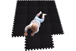 MQIAOHAM® 18 Piezas Alfombra Puzzle Bebe Suelo colchoneta apete Acolchada Infantil Gateo Alfombrillas para Puzzles G301018-104