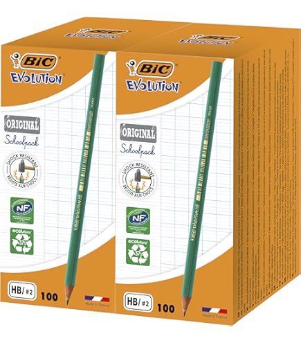 Matite Grafite BIC Evolution 12 Pezzi - Eco-Friendly Per Scuola - Foto 5