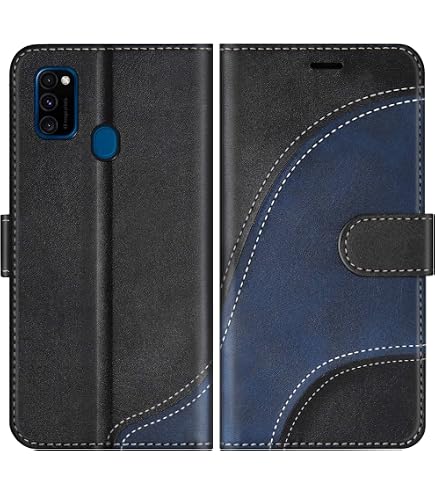 KANVOOS Custodia per Huawei P Smart 2019, in pelle PU, pieghevole, antiurto, con scomparto per carte di credito (lavanda