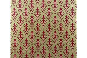 Melody Jane Maison de Poupées Victorienne Rouge sur Or Miniature Impression 1:12 Échelle Papier Peint