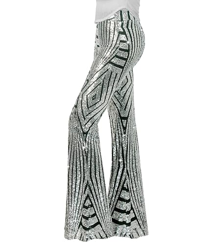 Goenb 6 Pezzi 70s Disco Accessori Donna, Disco Costume Accessori Disco Abbigliamento Disco Gioielli Per Le Donne 70s Per Vestire La Festa (Argento - 3