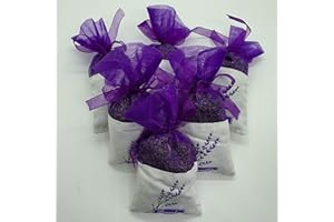 Pazazz Lavender filled Organza & Linen Pouch/Bag (2)