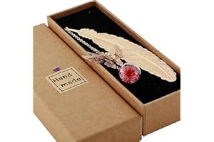 TOIRXARN Marque Page Plume Dorée et Papillon - Cadeau Fête des Mères、Idée Cadeau Femme、Anniversaire、Coffret Cadeau