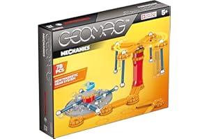 Geomag- Mechanics Construcciones magnéticas y juegos educativos, Multicolor, 78 Pizas (725) , color/modelo surtido