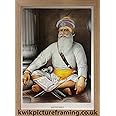 Large Baba Deep Singh Ji Picture Frame In Size - 40 X 28 | Oak Frame