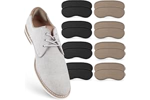 SULPO 8 par Zapiętki do butów - Samoprzylepne zapiętki do naprawy obuwia - Piankowe wkładki przeciwko obtarciom i pęcherzom - Osłona pięty - Ochrona pięty