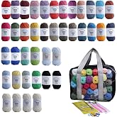 Masal &Ouml;rg&uuml; Evi 100% Cotton İp Seti&ndash; 40 Adet (25gram), 35 Farklı Renk, İnce Tığ işi ve &Ouml;rg&uuml; İpi Kiti.&Ouml;rg&uuml; &Ccedil;antası ile Beraber,