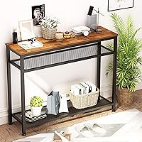 JOISCOPE Konsolentisch, Industriesofa mit Gitterregalen für kleine Räume, Vorraum, schmal, Kamin, Eingangshalle (Retro…