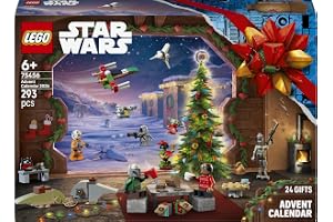 LEGO Star Wars Kalendarz adwentowy 2026 75456 | Kalendarz adwentowy dla dzieci, zestaw świąteczny, prezent dla chłopca i dziewczynki od 6 lat, klocki, 293 elementy