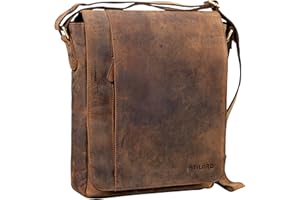 STILORD 'Paul' torba na ramiê mêska skórzana w formacie portretowym Messenger Bag w stylu vintage skórzane etui na 13,3 calowy MacBook iPad DIN A4 torba mêska skórzana prawdziwa, Kolor:kolorado - br±zowy
