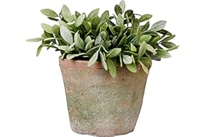 Esschert Design AT03 okrągły garnek z terakoty, 16 x 16 x 13 cm, brązowy