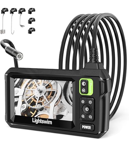 LINGHUANG Endoscopio Professionale 2024 - Telecamera HD 1920P, Impermeabile IP67, Schermo IPS 4.3", Cavo 5m - Foto 2