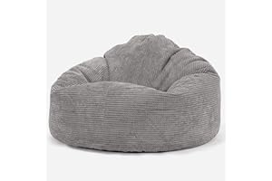 Lounge Pug - Pom Pom - Adult Bean Bag Chair UK - MINI Mammoth - Gaming Beanbags - CHARCOAL GREY