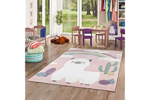 ‎PERGAMON Pergamon Kinder Teppich Maui Kids Alpaka Wüstenlandschaft Bunt in 5 Größen