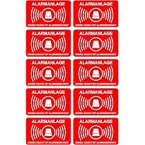 4 Stück Aufkleber „Achtung Videoüberwachung“ – 100x90 Mm, Gelb, PVC, Kratz- & Wetterfest, Selbstklebend