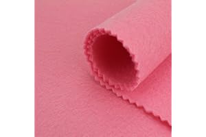 ALMACENES CASA ANGEL TELA FIELTRO ACRÍLICO COLORES LISOS 90cm DE ANCHO (ROSA, 1 METRO)