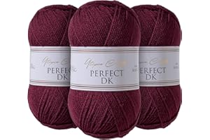 Utopia Crafts DK Double Knitting Yarn 3x 100g (Grape Purple)