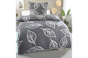 MALIKA Warme Winter Microfaser Flausch Fleece Bettwäsche 135x200 155x220 200x200, Größe:135 x 200 cm, Design - Motiv:Design 2