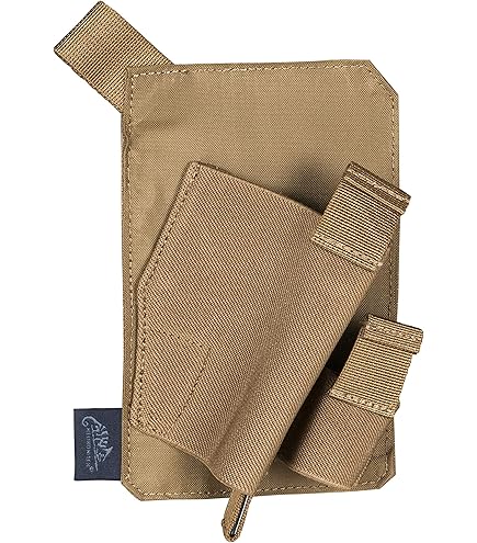 Insert élastique Double Chargeur Pistolet Helikon, Couleur Coyote, Pour Militaire/tir