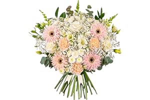 PRESTIGEFLOWERS Florist Choice Surprise Premium Fresh Flower Bouquet – Stunning Mixed Stems for: Birthdays, Anniversaries & Sympathy – Next day Flowers Delivery (Standard)